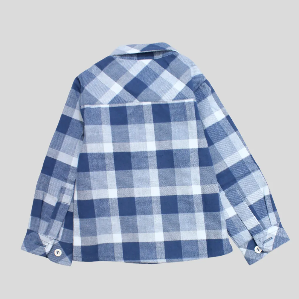 Chemise à carreaux à manches longues