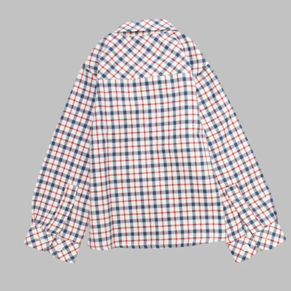 Chemise à carreaux à manches longues