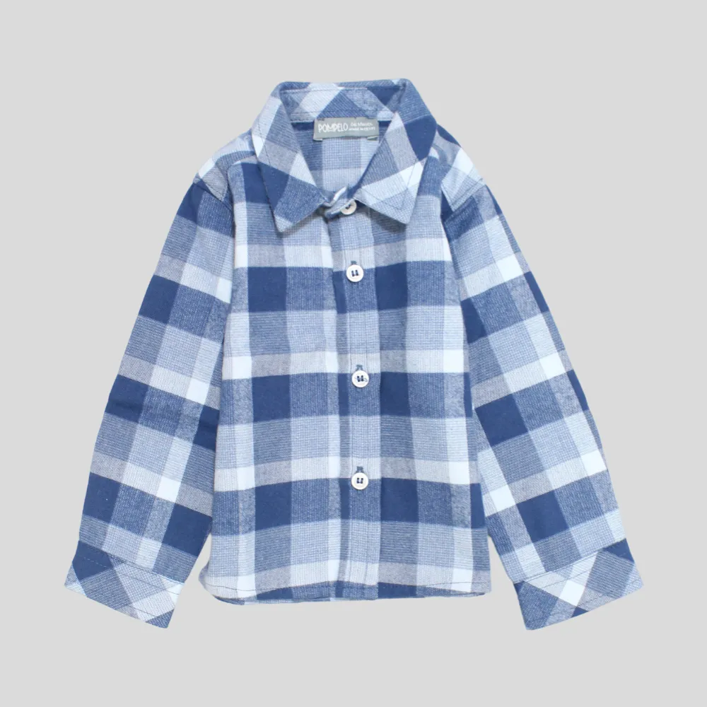 Chemise à carreaux à manches longues