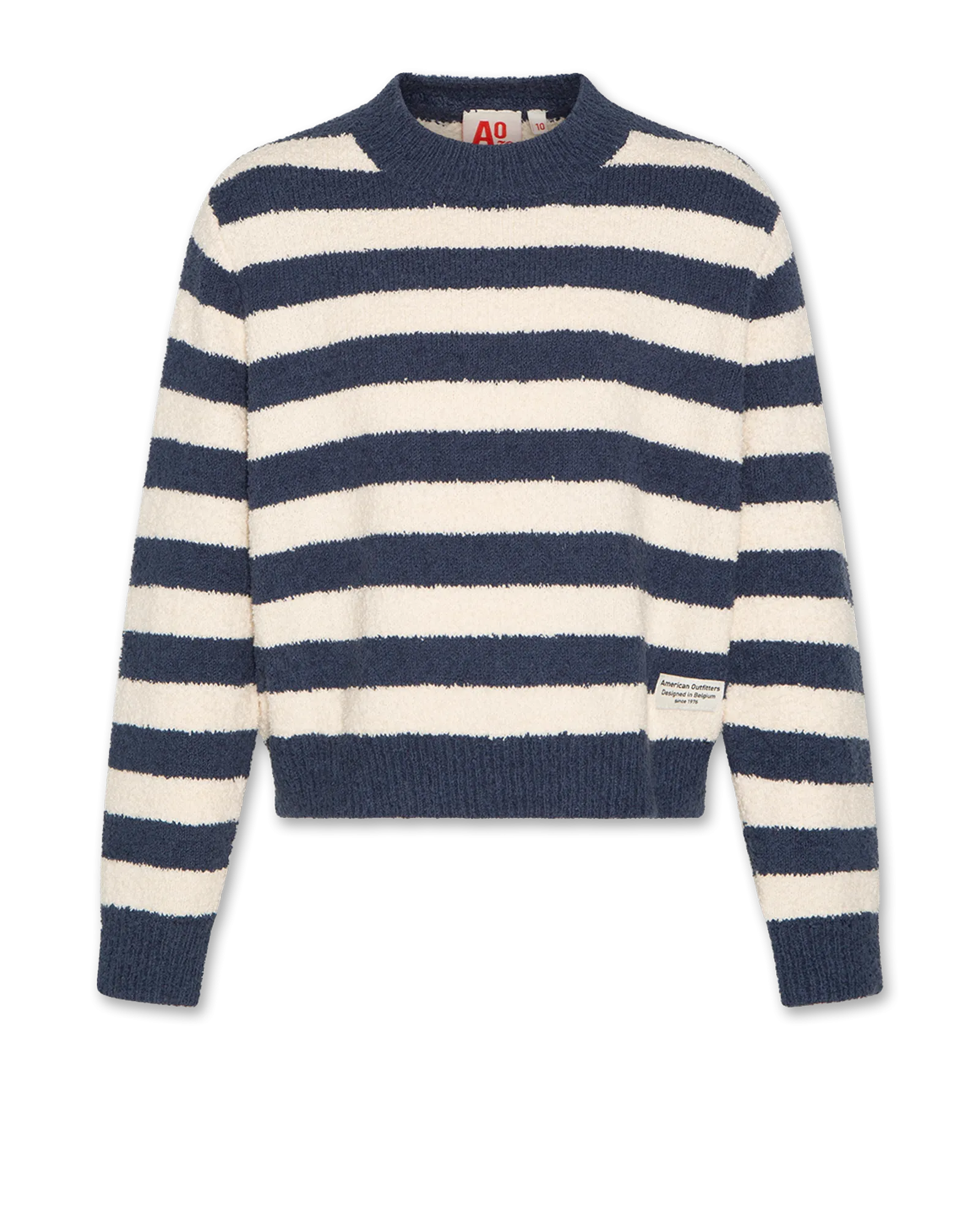 chock col en V rayé 000760 - indigo Ao76 Vêtements Garçons Filles