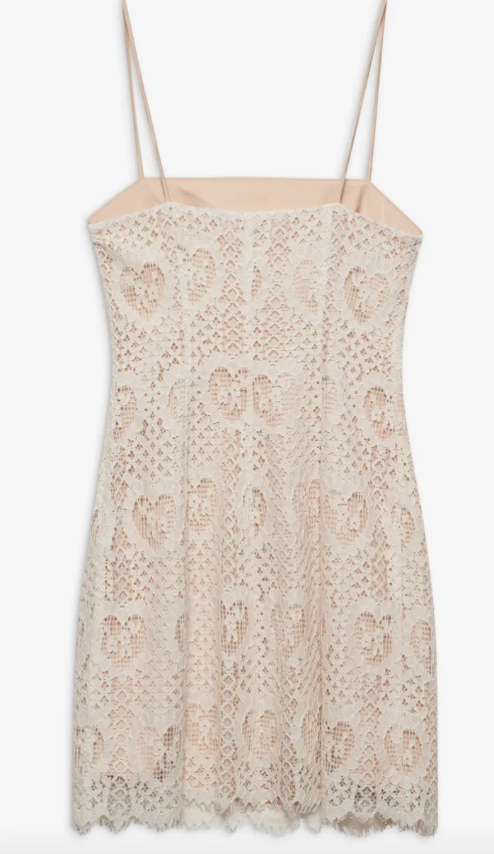 Robe courte en dentelle Claire par For Love and Lemons