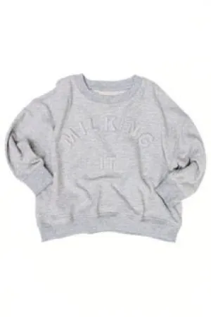 Claude & Co: Eden Sweat à effet lait - Gris Chiné