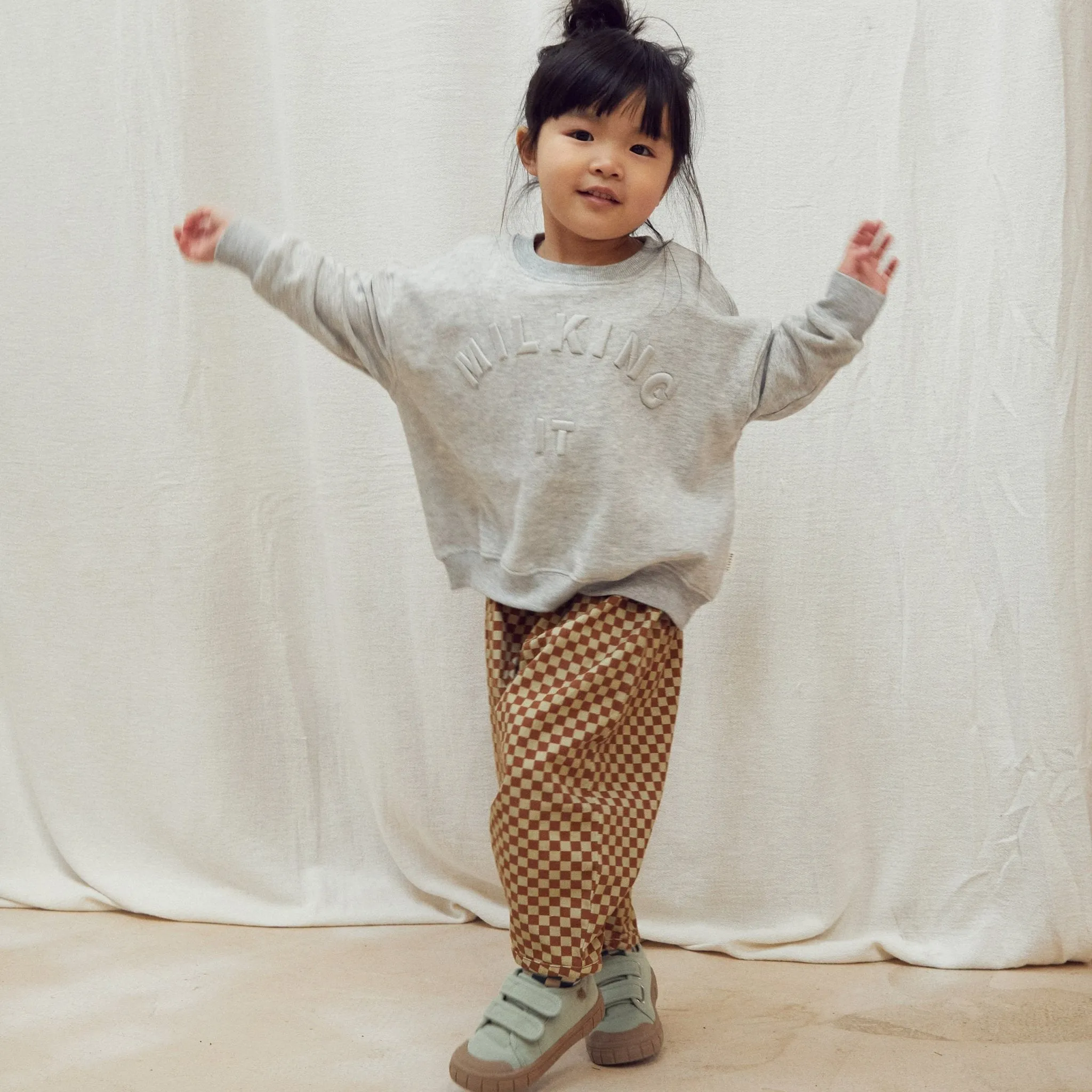 Claude & Co: Eden Sweat à effet lait - Gris Chiné
