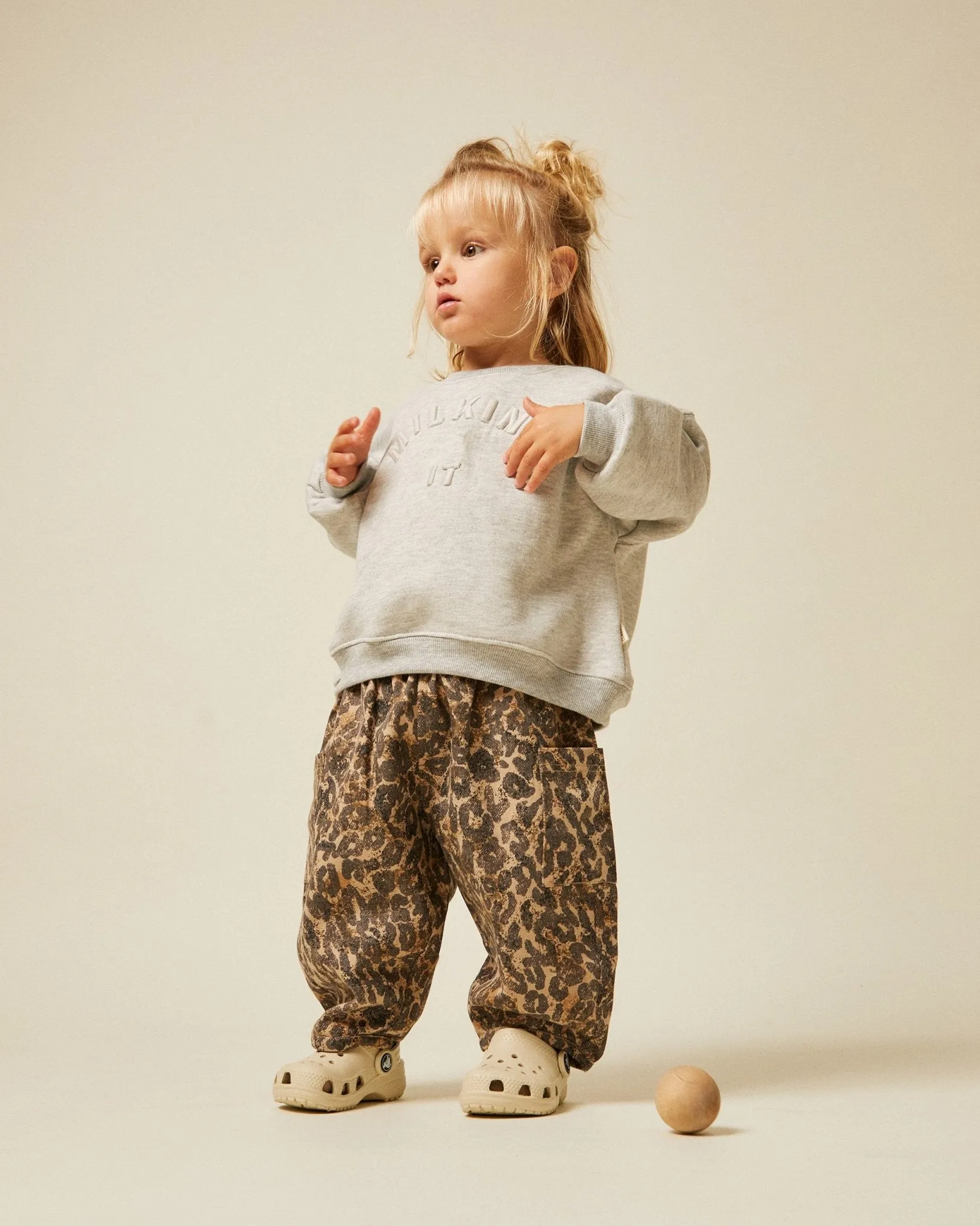 Claude & Co: Eden Sweat à effet lait - Gris Chiné