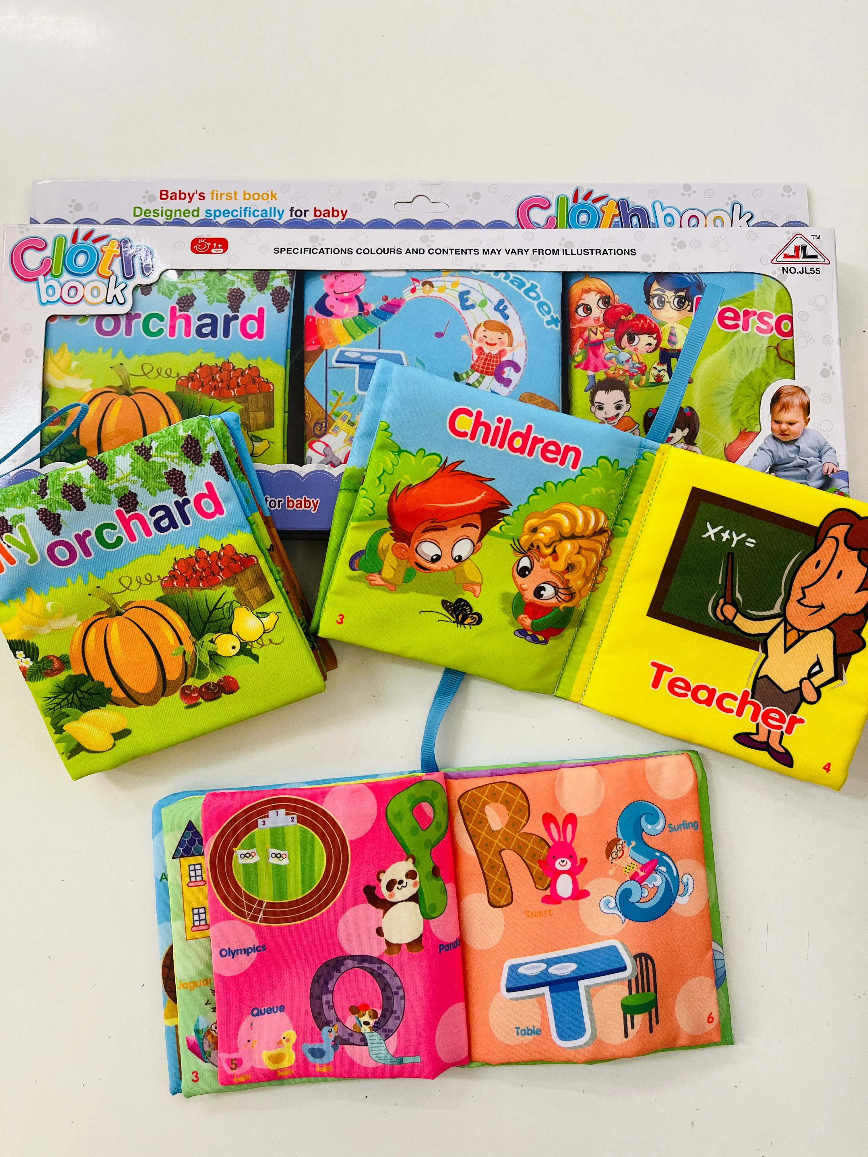 Lot de 3 Livres en Tissu