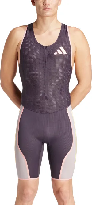Vêtements Adidas Homme Combinaison de Course Adizero Promo Sans Manches pour Hommes - Violet