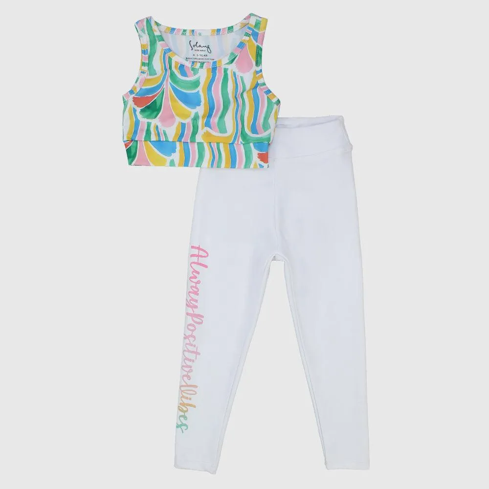 Ensemble de vêtements coloré en 2 pièces