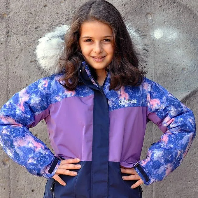Ensemble de Combinaison Neige Charm pour Filles Conifere Billow - Violet - (Taille 7) Bébé Enfant Conifere
