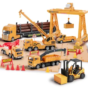 Ensembles de jouets de camion grue pour le transport de marchandises de construction