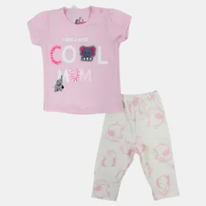 Pyjama en coton Cool Mom pour bébé fille