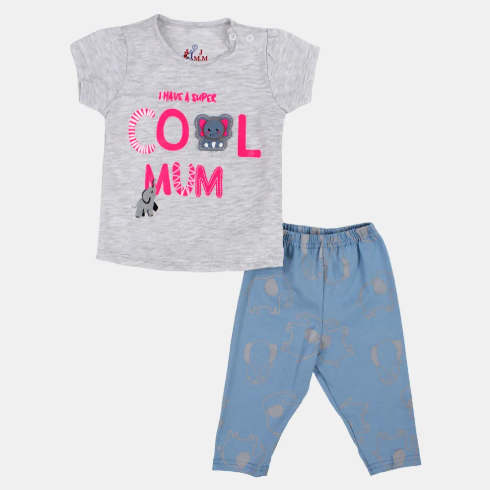 Pyjama en coton Cool Mom pour bébé fille