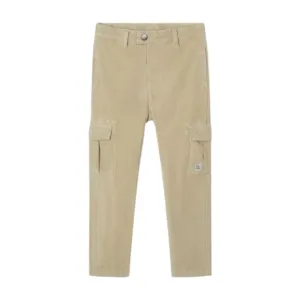 Pantalon Cargo en Côtelé - Sable par Mayoral - VENTE FINALE