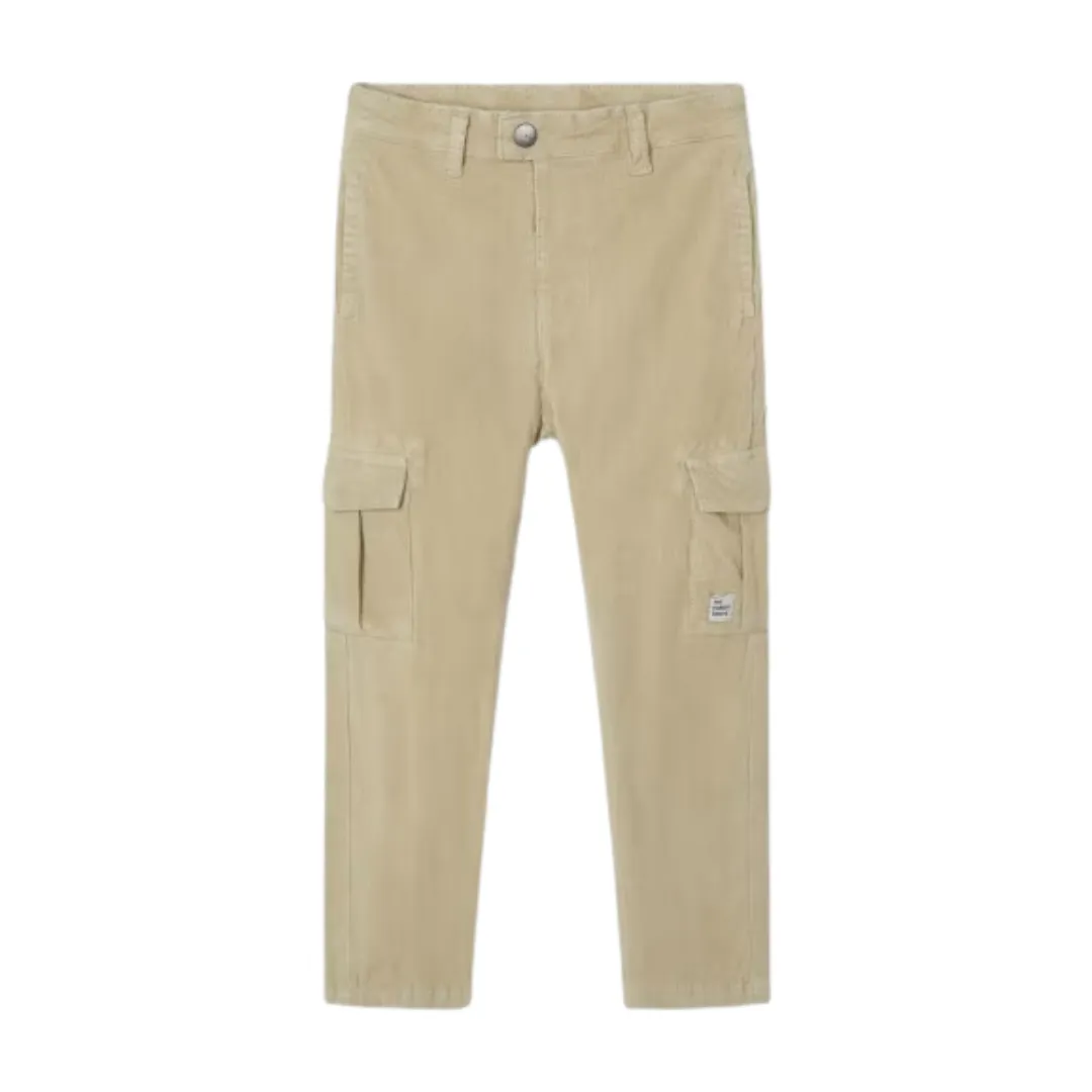 Pantalon Cargo en Côtelé - Sable par Mayoral - VENTE FINALE