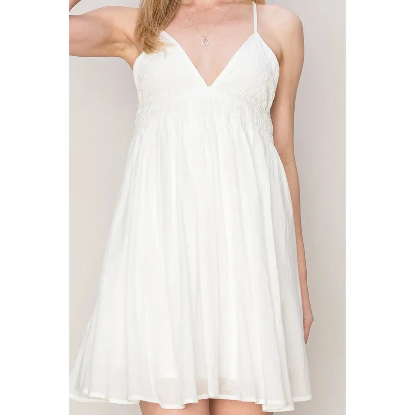 Robe Cami Mini en Voile de COTON