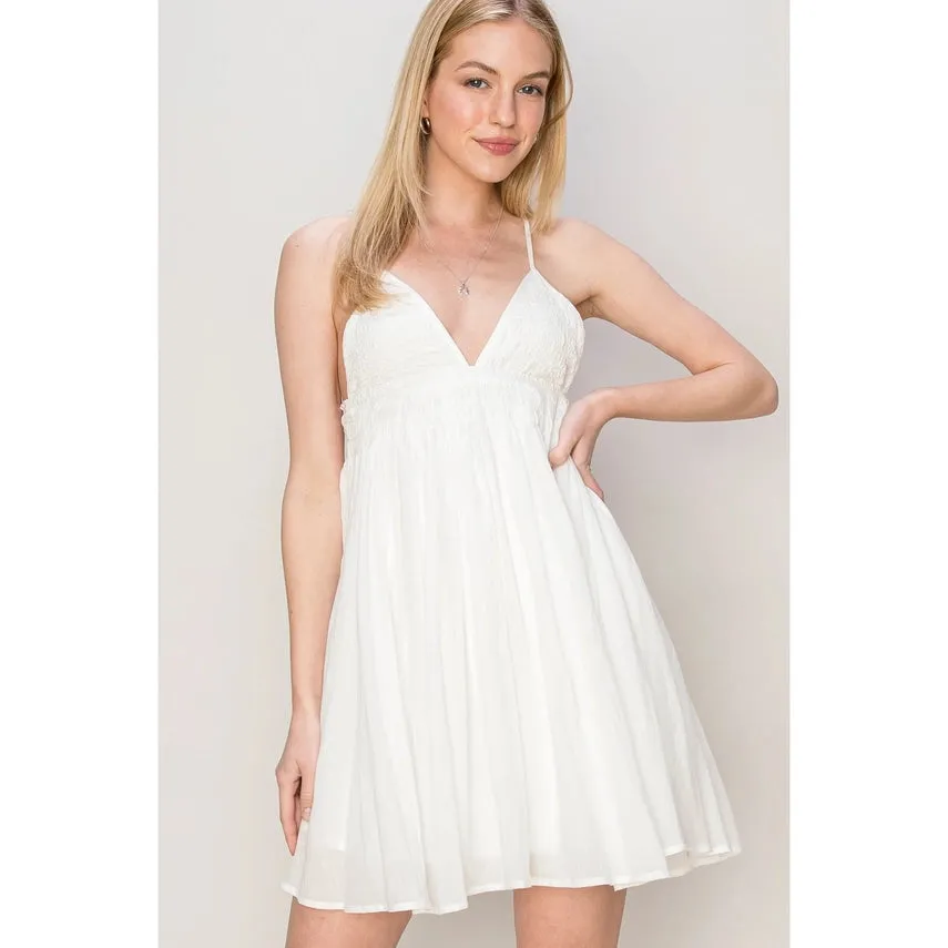 Robe Cami Mini en Voile de COTON