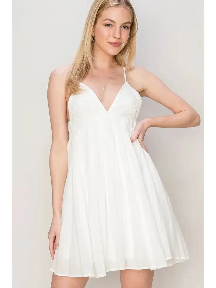 Robe Cami Mini en Voile de COTON