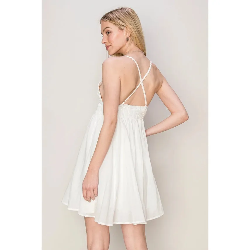 Robe Cami Mini en Voile de COTON