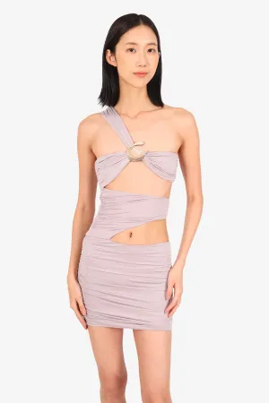 Robe échancrée en jersey stretch gris Cultnaked Taille S