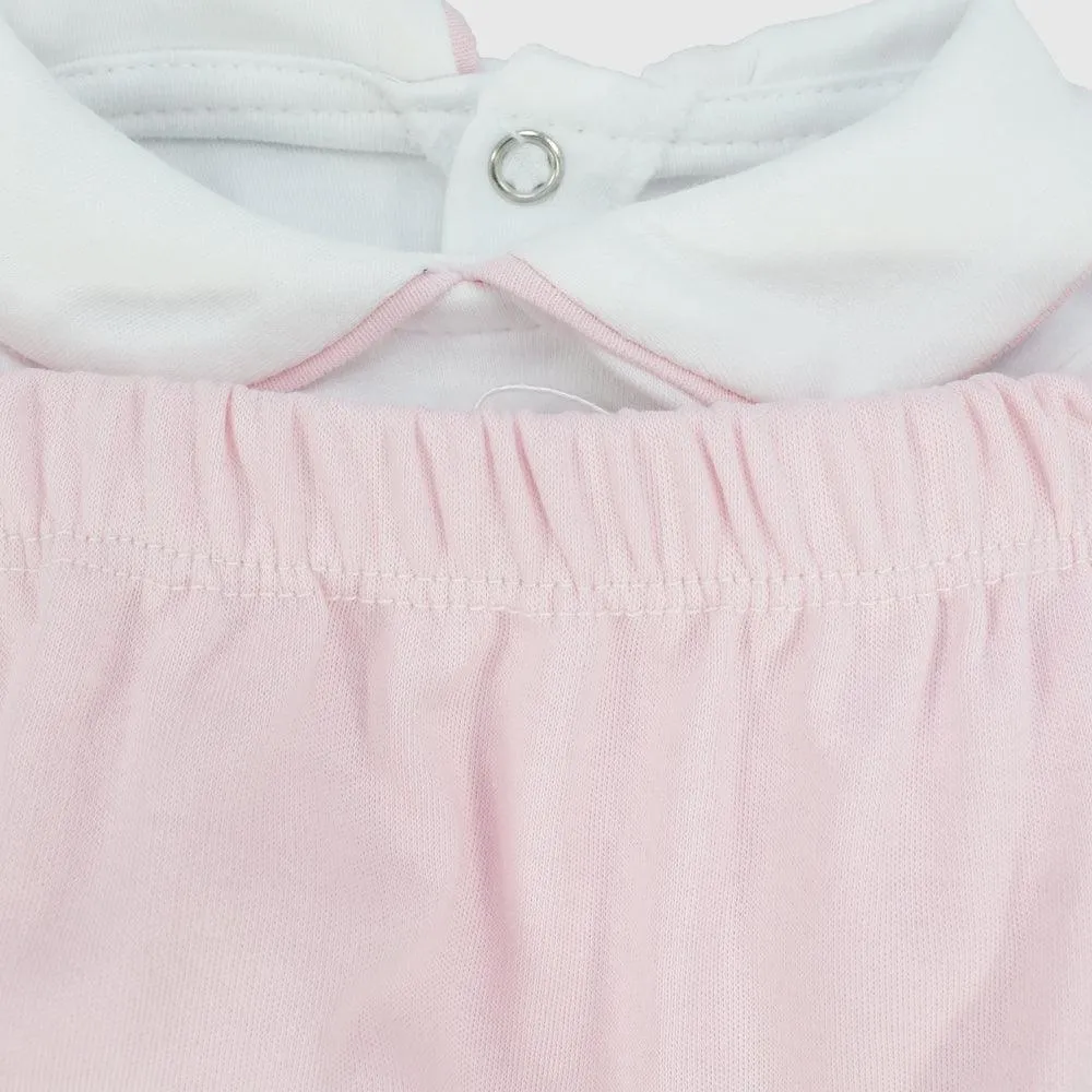 Pyjama Mignon à Manches Longues avec Fleurs