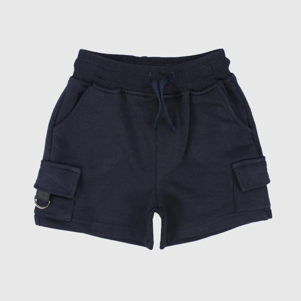 Short confortable bleu marine foncé
