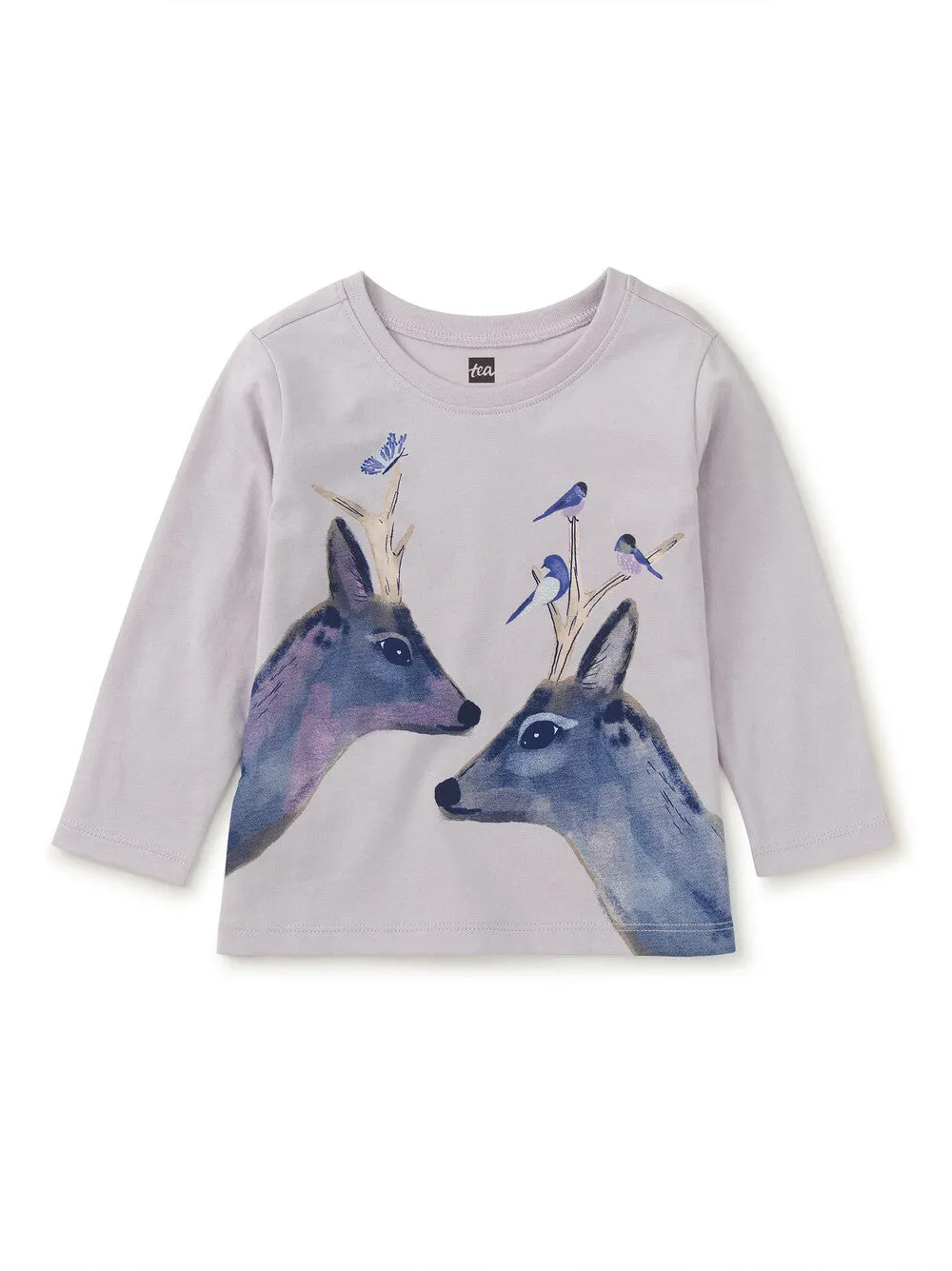 T-shirt graphique Darling Deers - Violet Oursin par Tea Collection