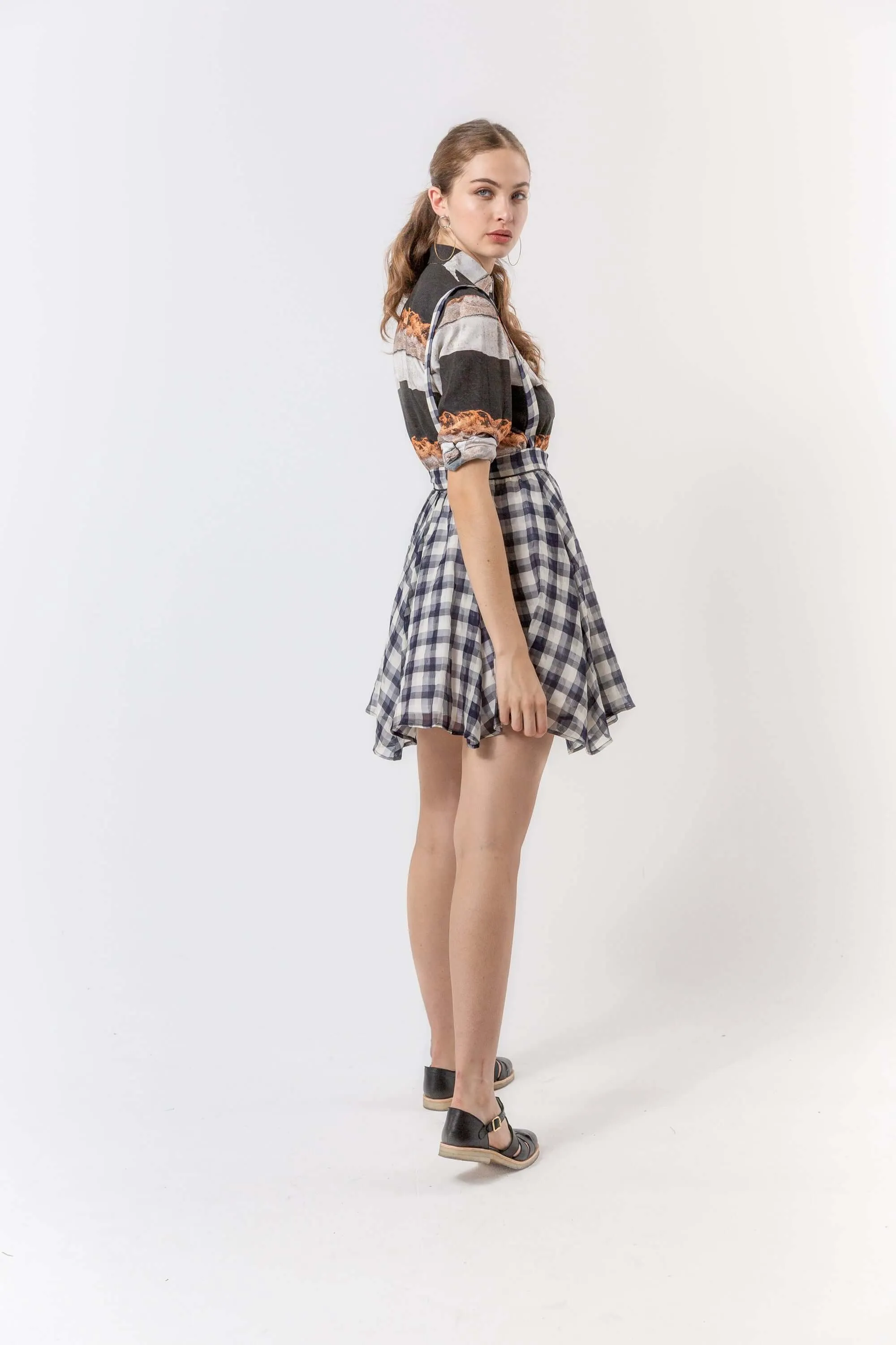 Jupe Decatur en organza vichy XXL