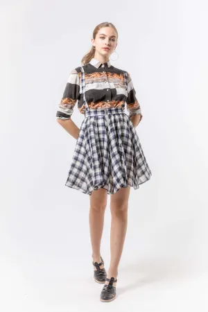 Jupe Decatur en organza vichy XXL