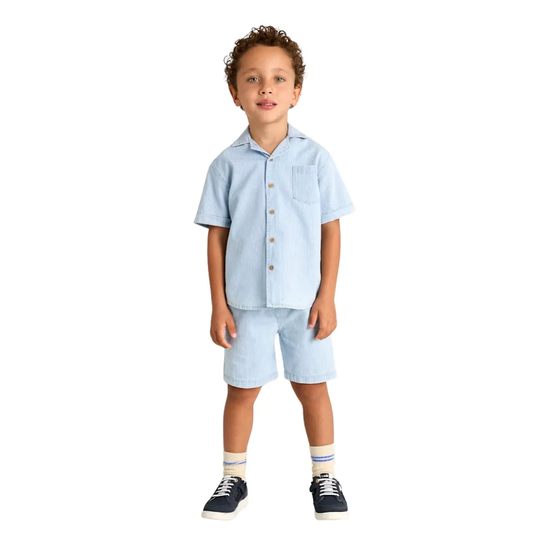 Bermuda en Denim - Rayures par Mayoral