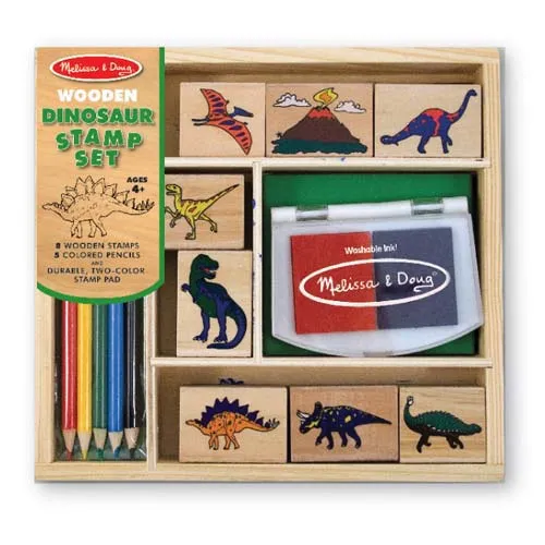 Ensemble de tampons en bois Dinosaure