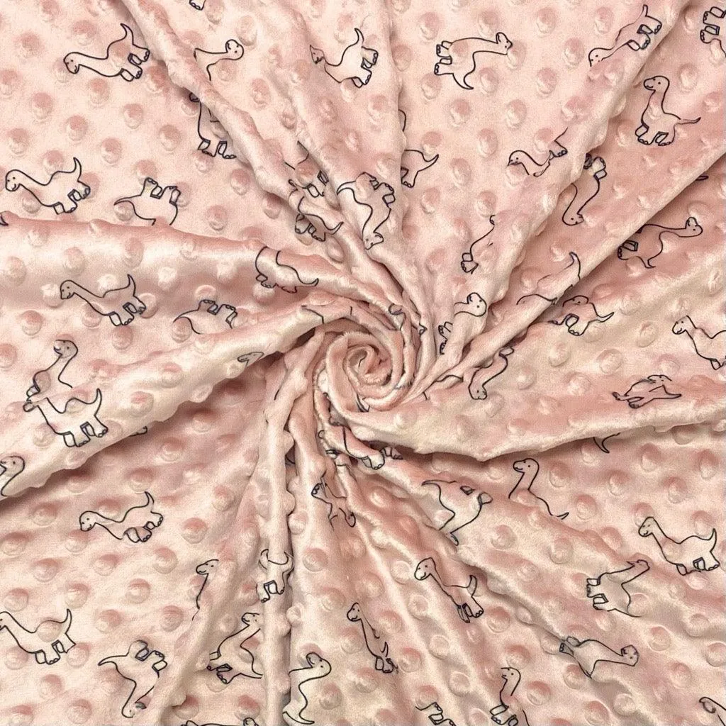 Tissu en polaire à motifs dinosaures