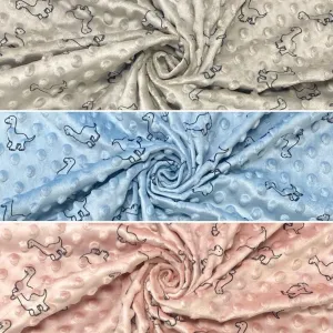 Tissu en polaire à motifs dinosaures