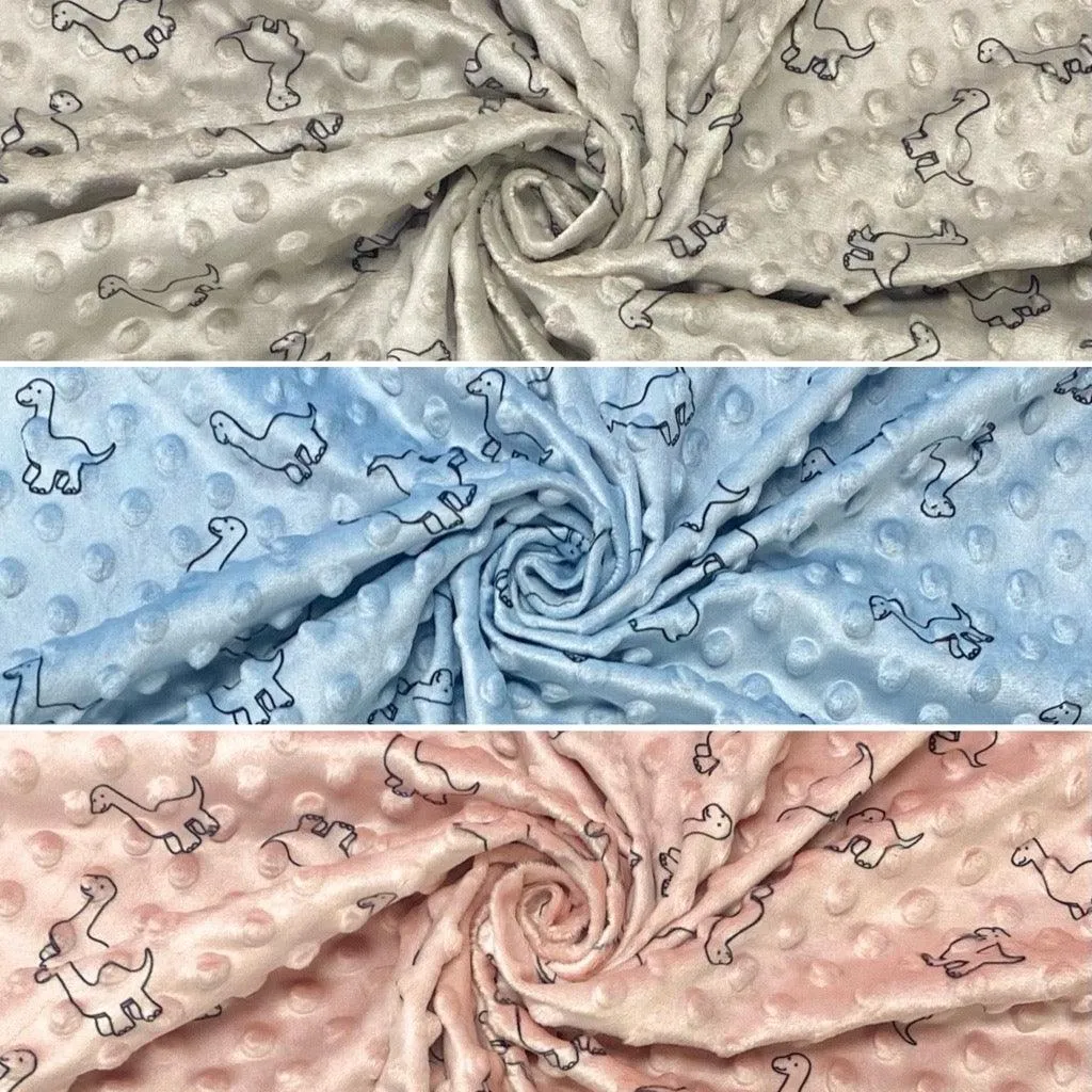 Tissu en polaire à motifs dinosaures