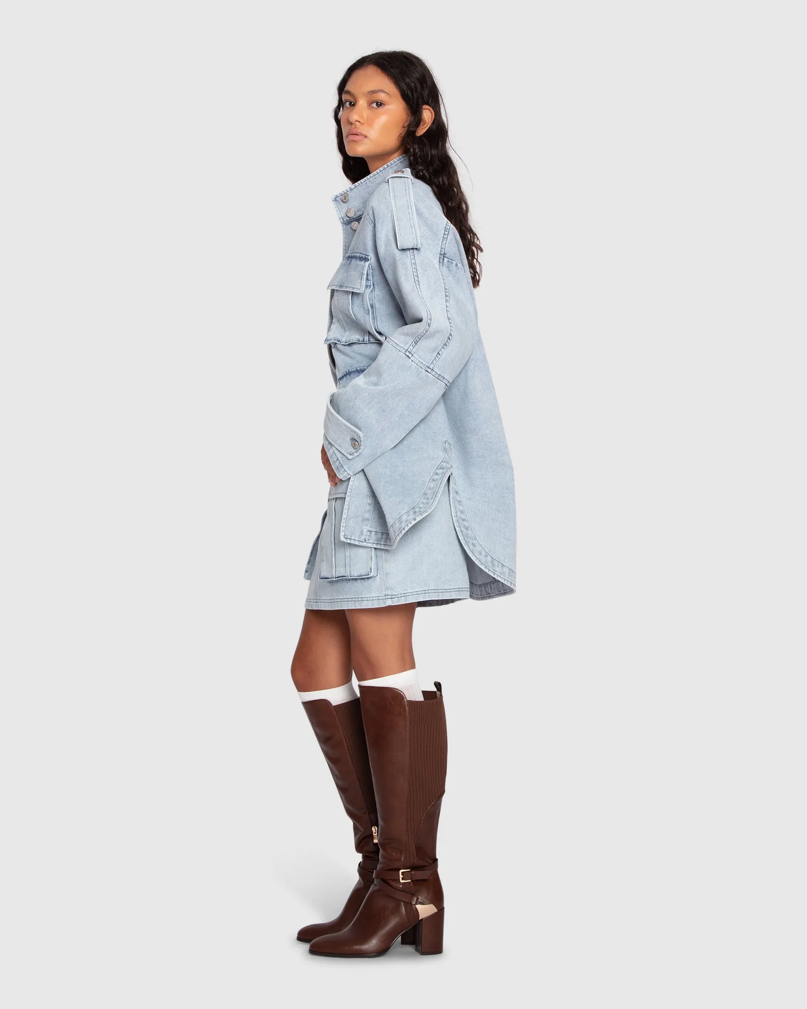 Chemise Overshirt Amour Lointain - Lavage de pierre