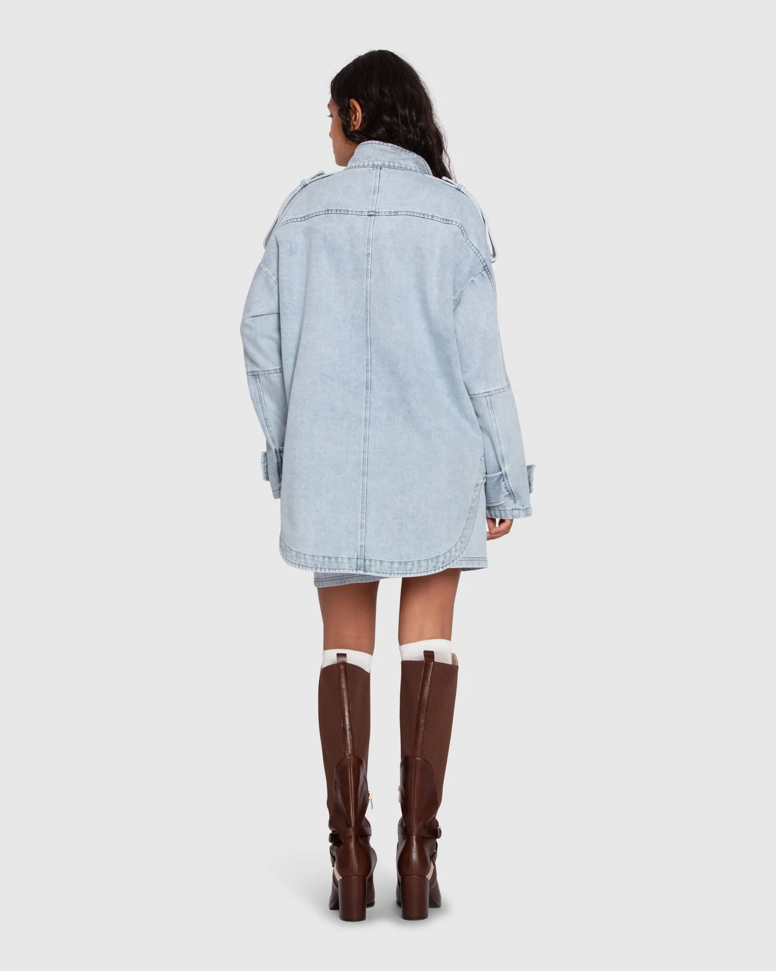 Chemise Overshirt Amour Lointain - Lavage de pierre