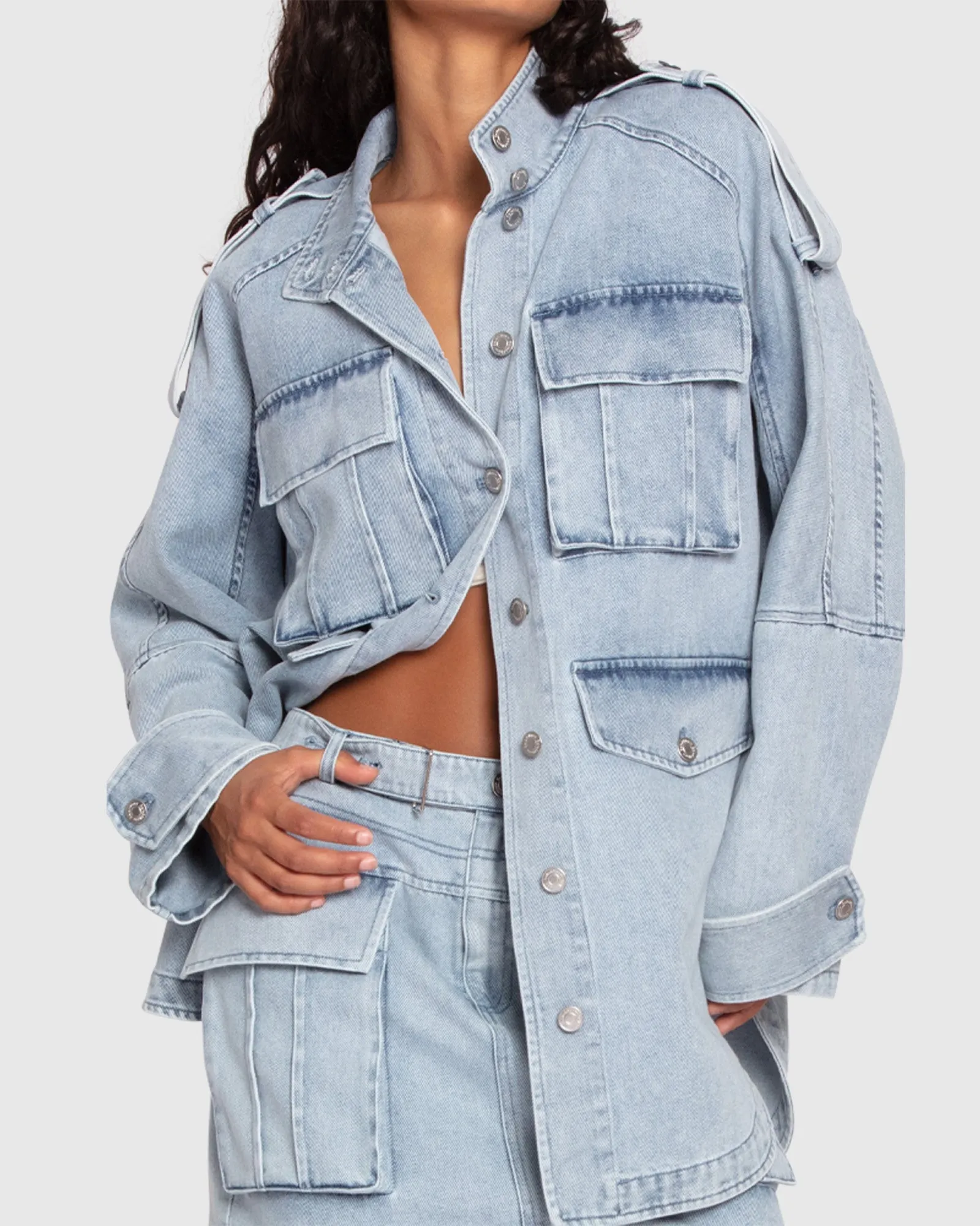 Chemise Overshirt Amour Lointain - Lavage de pierre