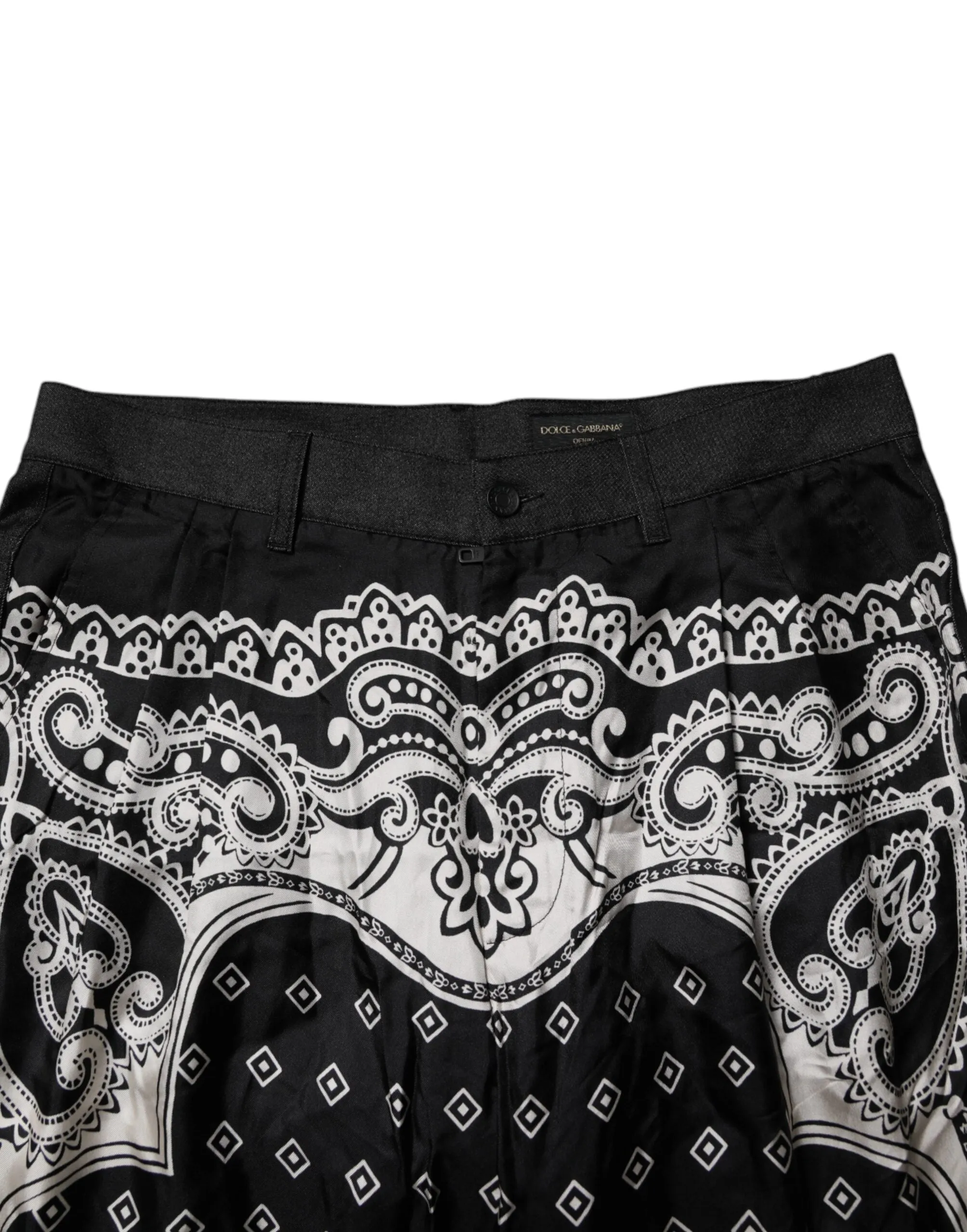 Dolce & Gabbana Bandana en coton Jeans skinny bleu pour homme