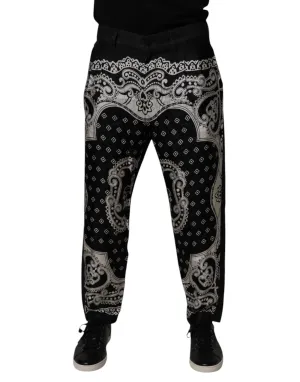 Dolce & Gabbana Bandana en coton Jeans skinny bleu pour homme