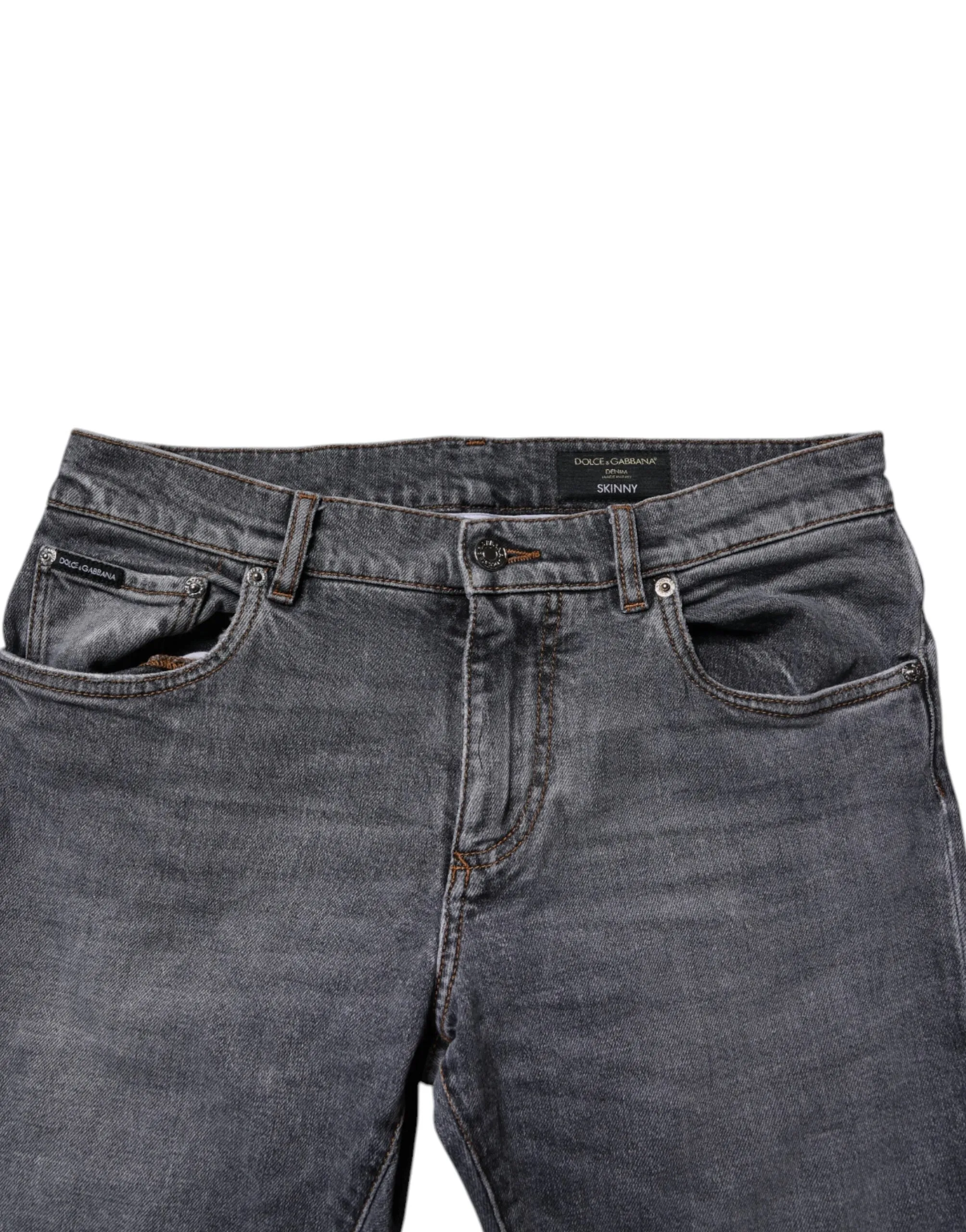 Dolce & Gabbana Jean Skinny Stretch en Coton Bleu pour Homme (Occasion)
