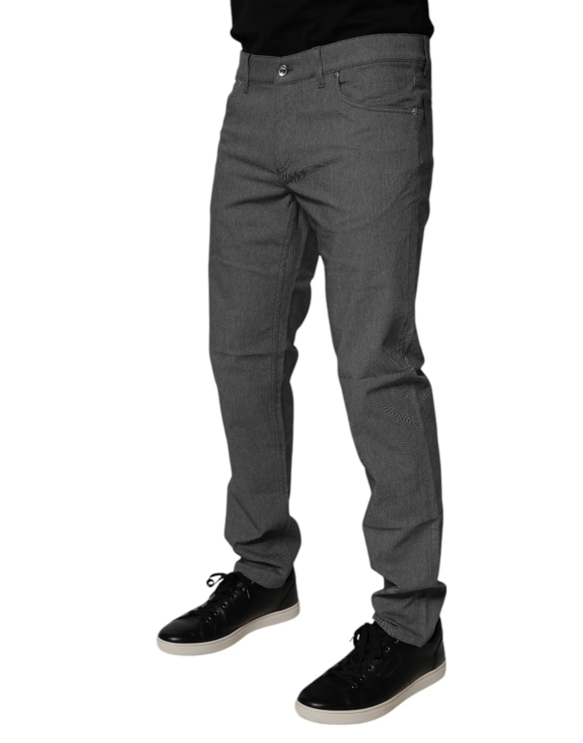 Dolce & Gabbana Jeans Homme Slim Stretch en Coton Bleu