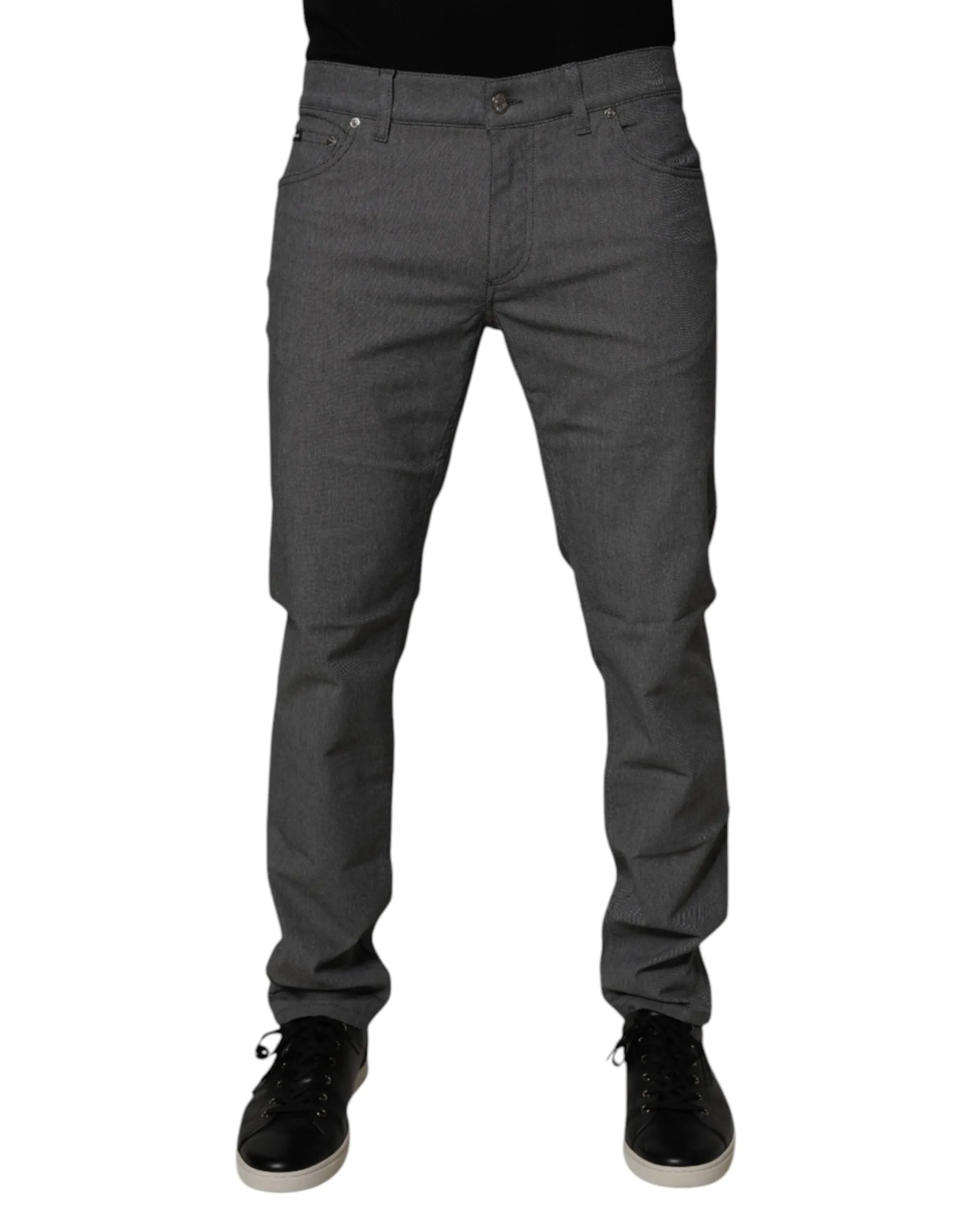 Dolce & Gabbana Jeans Homme Slim Stretch en Coton Bleu