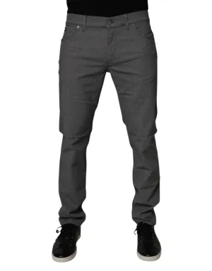 Dolce & Gabbana Jeans Homme Slim Stretch en Coton Bleu
