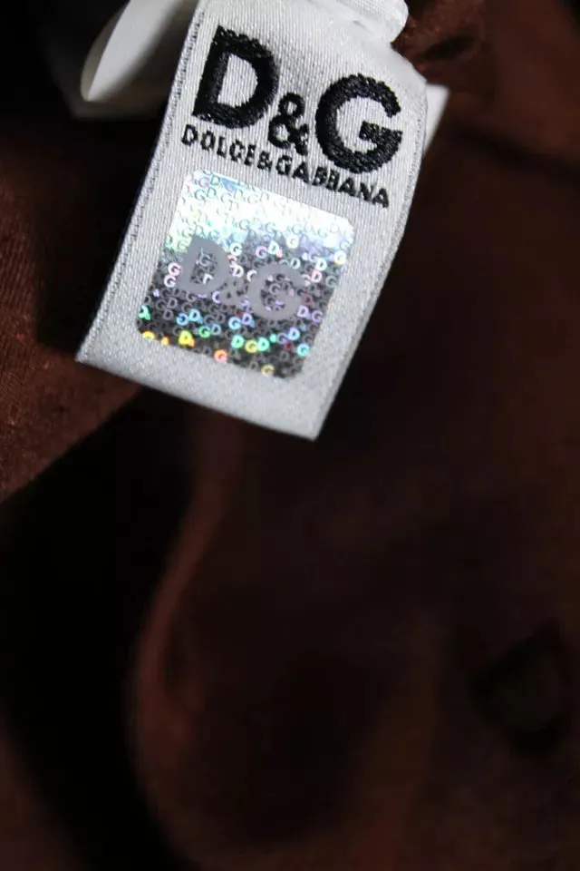 Dolce & Gabbana D&G Italie. Robe mi-longue sans manches en dentelle noire à encolure ronde