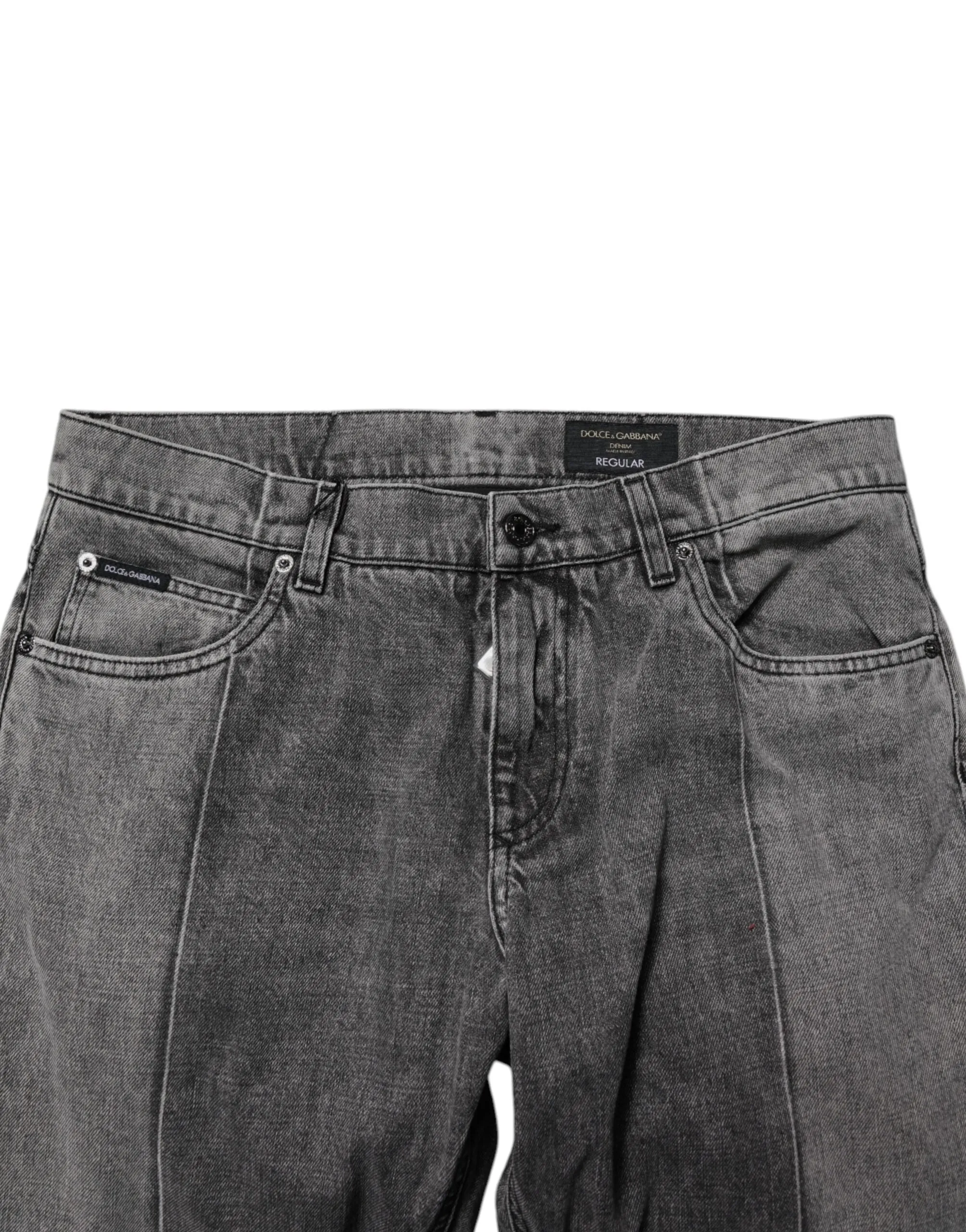 Dolce & Gabbana Jeans Homme en Coton Bleu Deux Tons