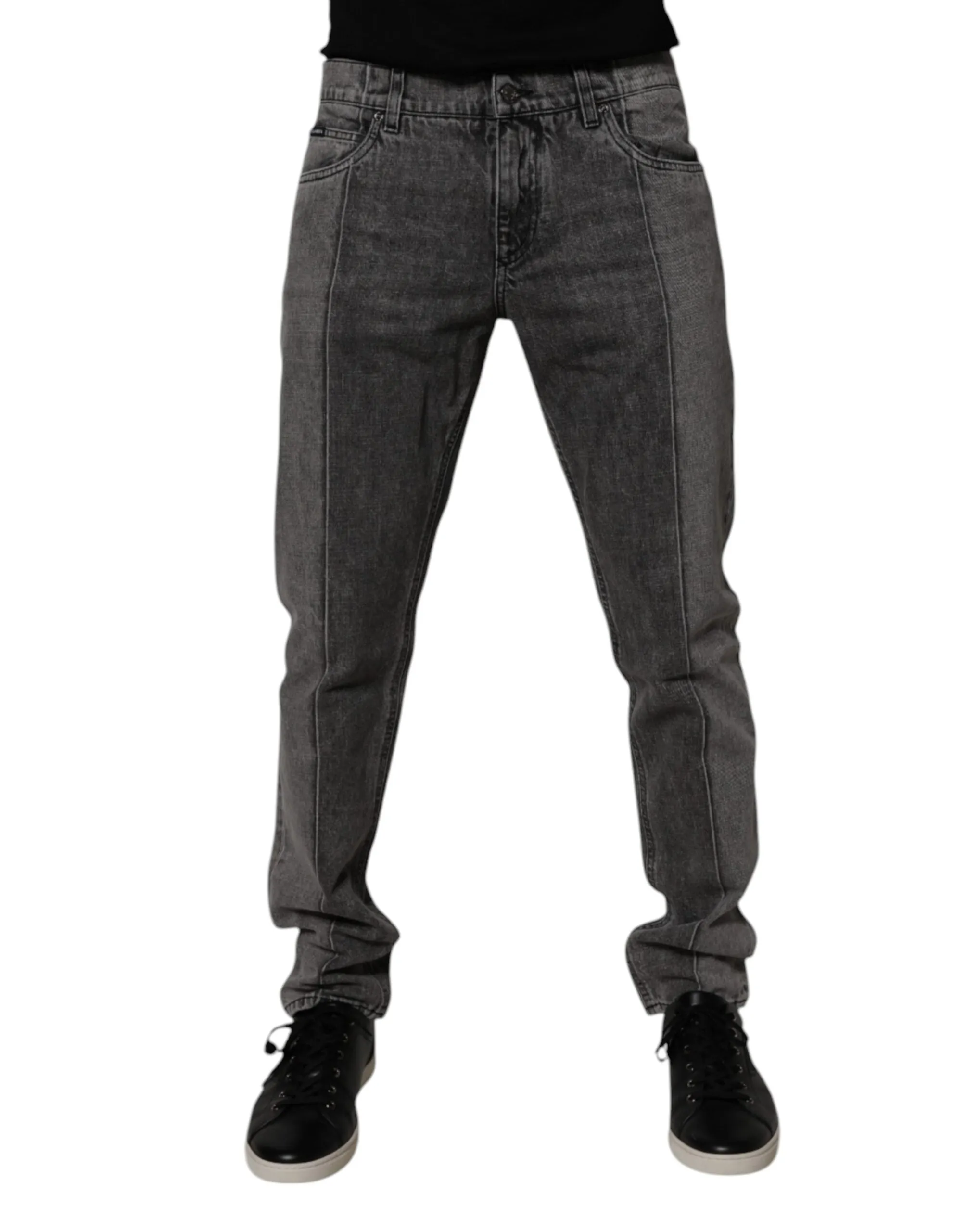 Dolce & Gabbana Jeans Homme en Coton Bleu Deux Tons