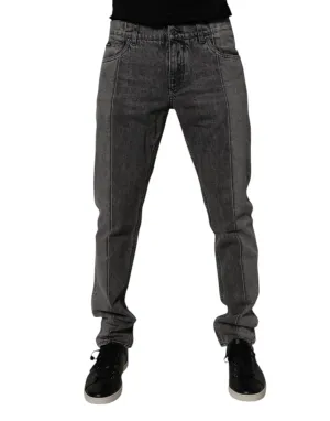 Dolce & Gabbana Jeans Homme en Coton Bleu Deux Tons