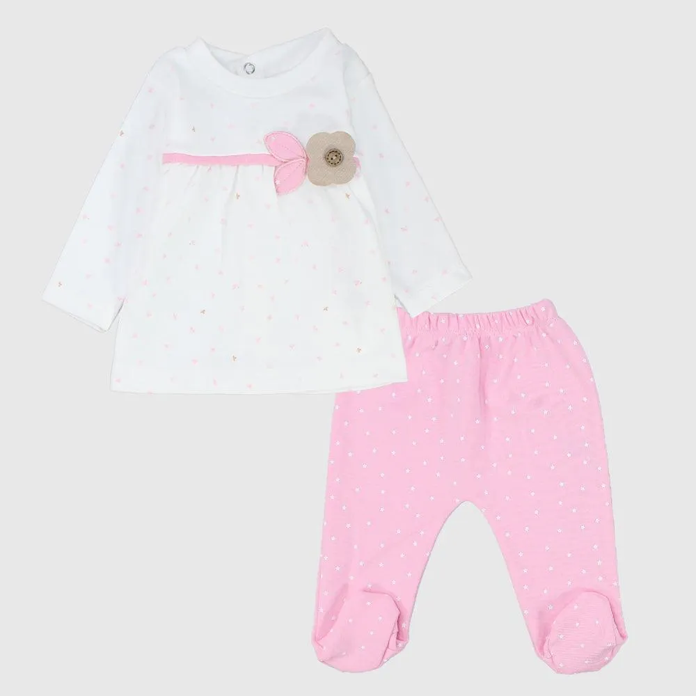 Pyjama à manches longues à pois