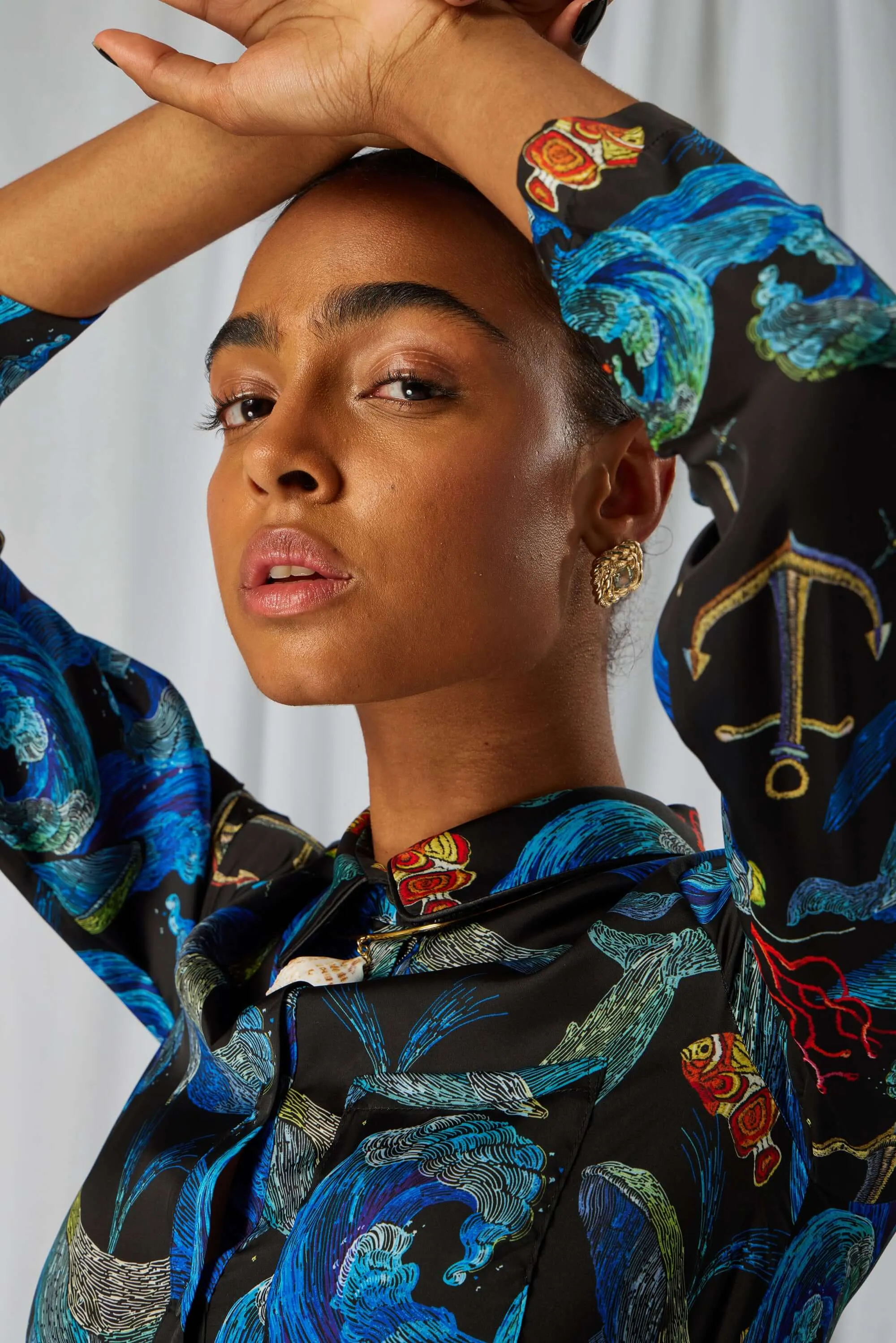 Robe Edison à motif tempête
