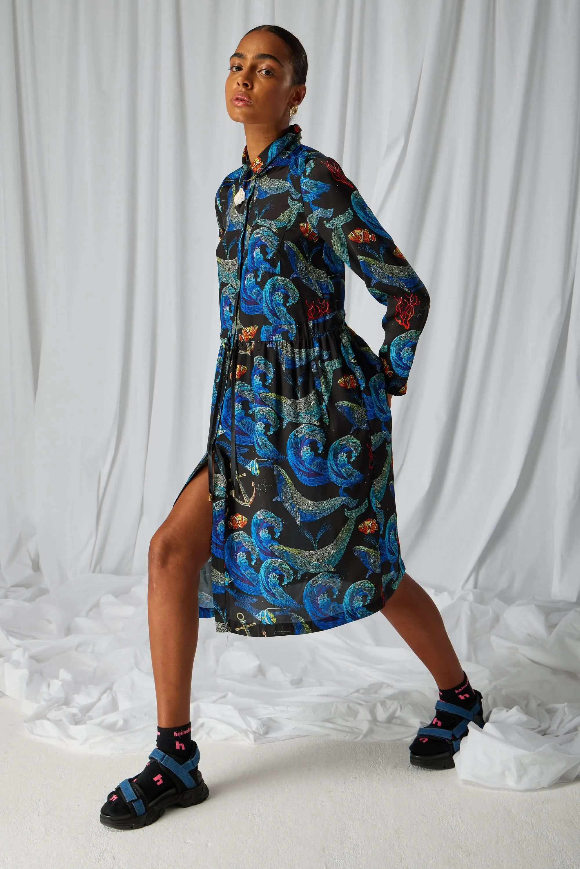 Robe Edison à motif tempête