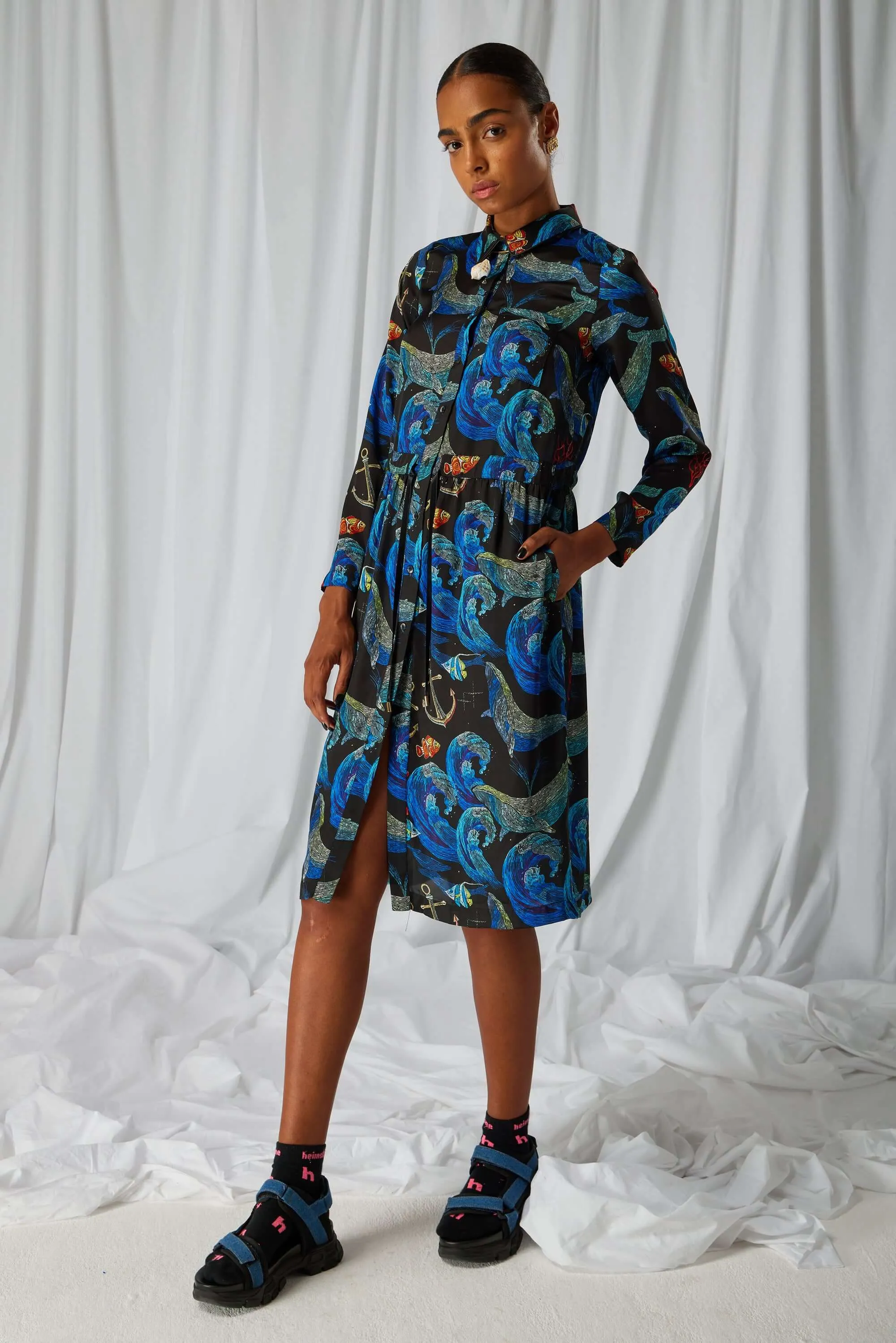 Robe Edison à motif tempête