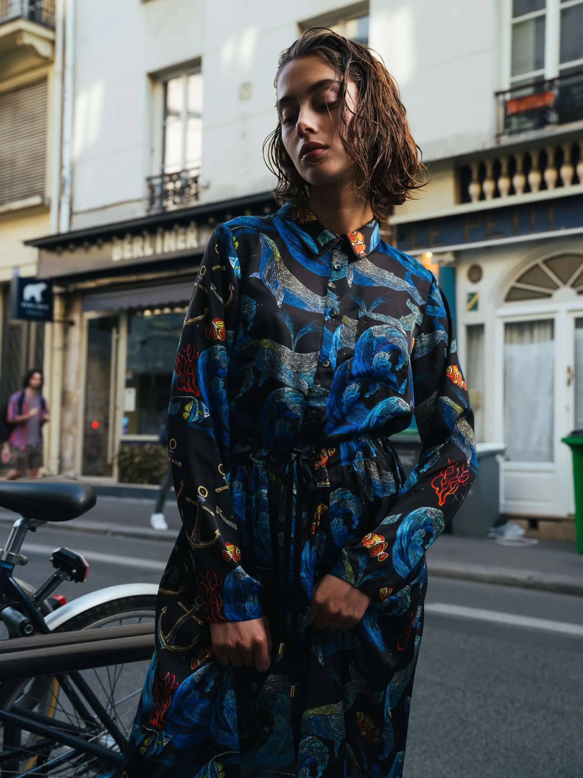 Robe Edison à motif tempête